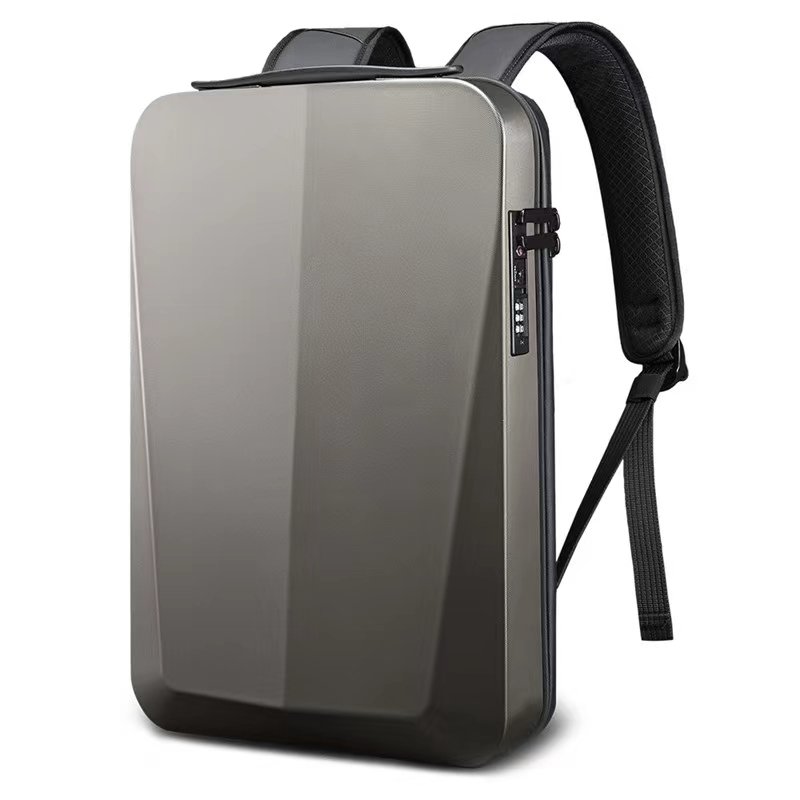 Custom LOGO Large Capacity ABS Hard Shell USB Charging Business Laptop Backpack