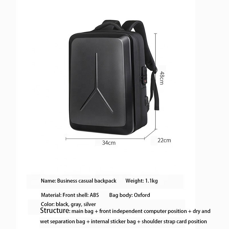 Wholesale Luxury Travel Laptop Weight Carry on Backpacks With USB Charging Port Anti-theft Waterproof Men Laptop Backpack Bag