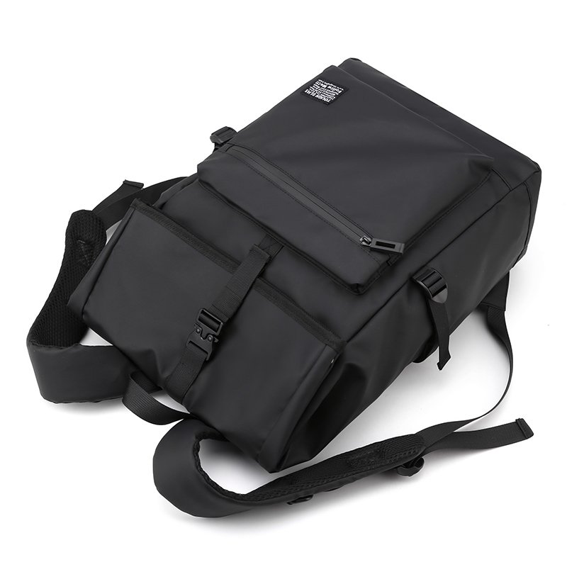 Custom roll top school backpack 2024 waterproof leather men's student Casual sport roll travel rolltop Laptop backpack