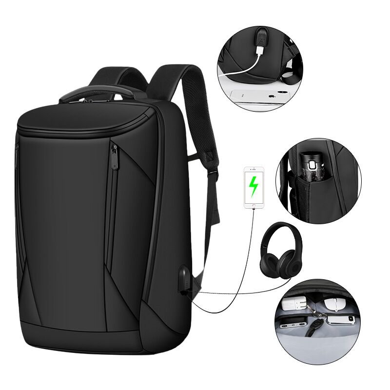 wholesale custom logo quality Large-capacity student schoolbag fashion business men waterproof laptop backpack with USB port