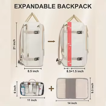 Large Capacity Flight Approved Weekender Bag Business Notebook Back Pack Travel Laptop Backpack With Shoes Compartment