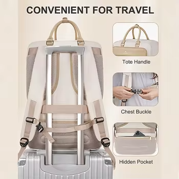 Large Capacity Flight Approved Weekender Bag Business Notebook Back Pack Travel Laptop Backpack With Shoes Compartment