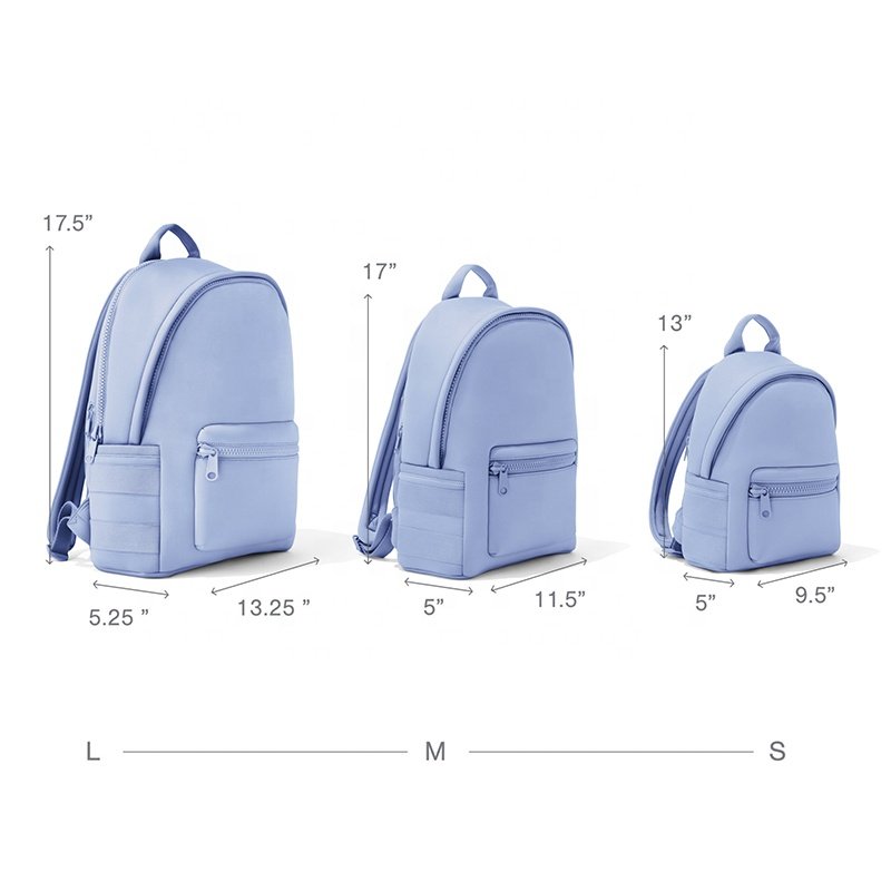Customized Fashion Neoprene bag Casual Laptop backpack Gym Shoulders bag Man and women Travel Backpack