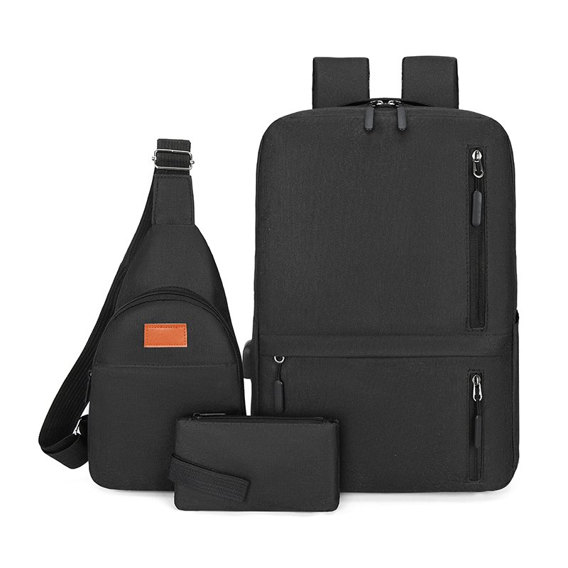 Wholesale Three-piece Business Bag Usb Sports Backpack Business Travel Backpack School Bags Laptop Backpacks