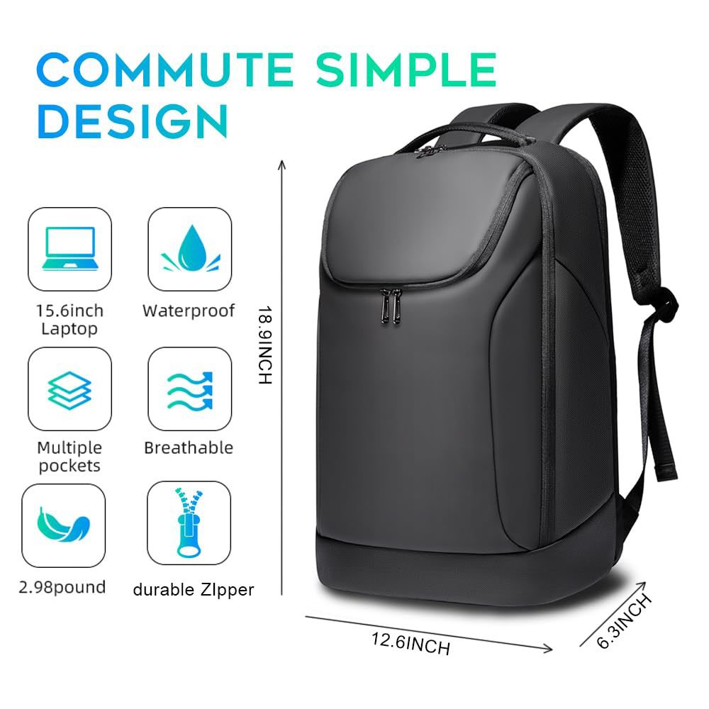 Business Smart Waterproof Laptop Backpack Travel Durable Backpack with USB Charging Port
