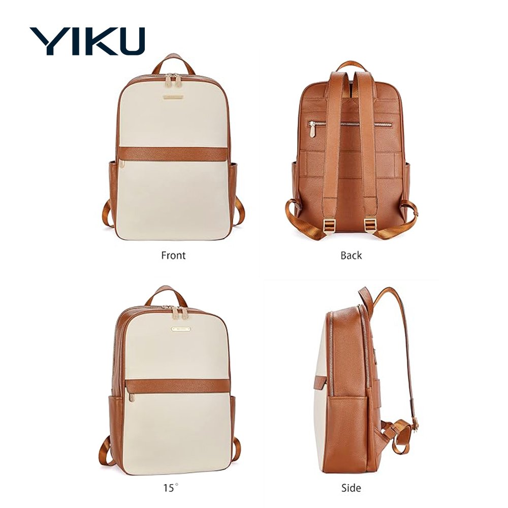 Genuine Leather Backpacks Ladies Travel Bag Custom LOGO Design Business School Laptop Backpack For Women