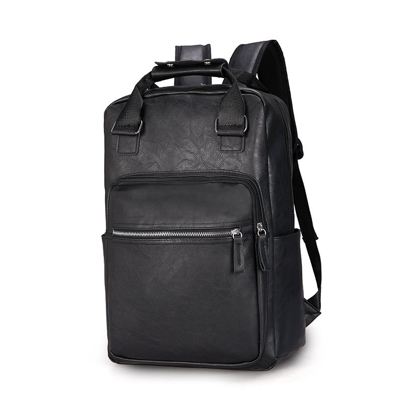 Luxurious Wholesale School Students Back pack Waterproof School Leather Computer Bag Laptop Backpack