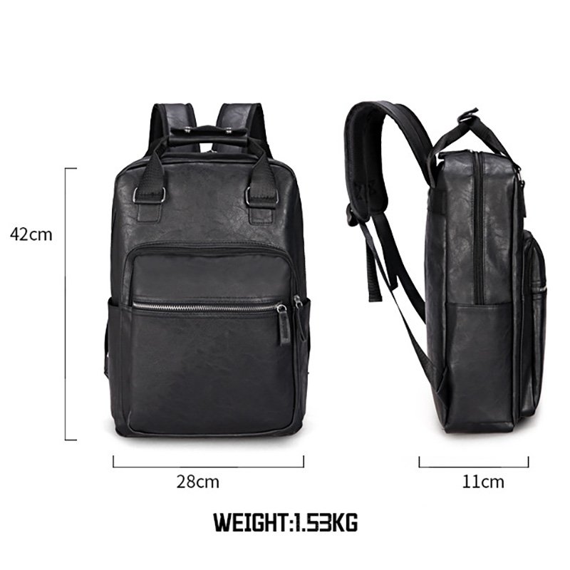 Luxurious Wholesale School Students Back pack Waterproof School Leather Computer Bag Laptop Backpack