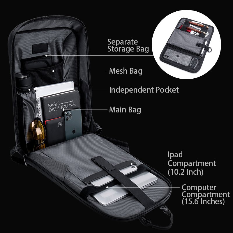 Arctic Hunter New Fashion Men 17 inch Laptop Backpack USB Charging Durable Smart Waterproof Backpack Anti Theft Other Backpacks
