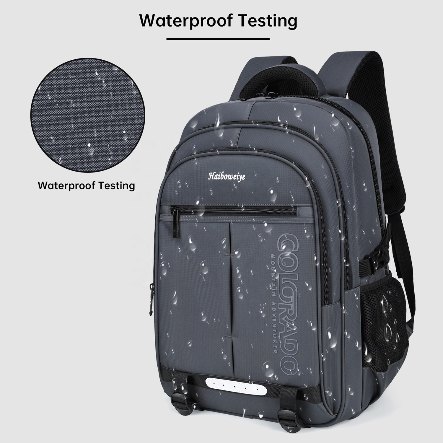 HAIBOWY Luxury Lightweight Laptop Backpack with Strap Customizable Logo School Business Bag for Outdoor Use