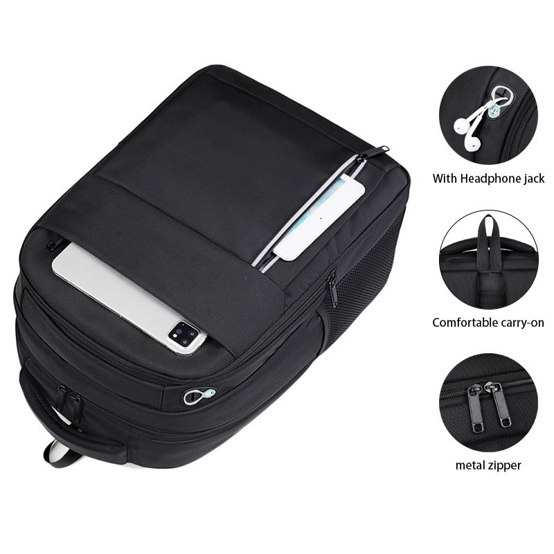 Custom OEM Large capacity business computer backpack men's Waterproof Oxford anti theft school travel laptop bags backpack