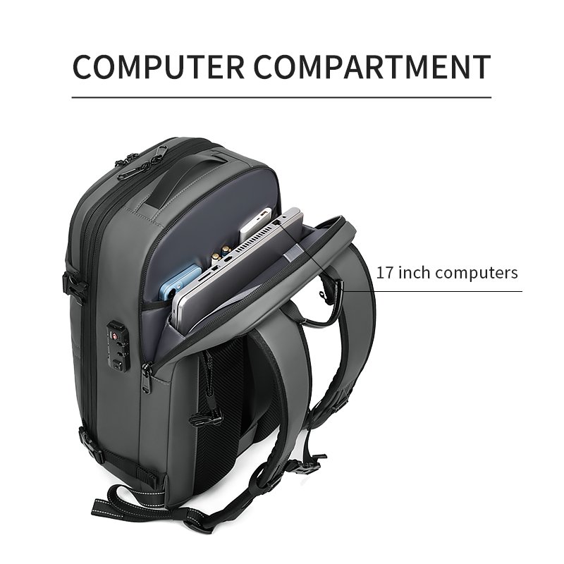 Expandable Airbag Backpack with Vacuum System Travel Air Bag Laptop Backpack for Business Trip Waterproof Airbag Other Backpacks