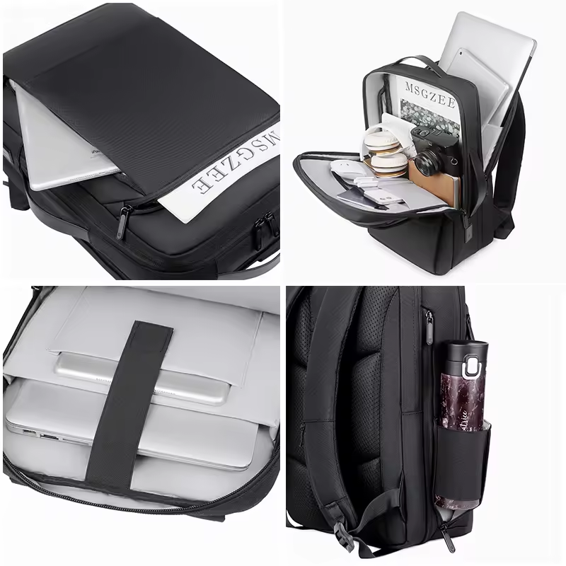 Unisex Large Capacity Multifunctional Fashion Waterproof Oxford Outdoor Travel Bag Zipper Closure Polyester Laptop Backpack