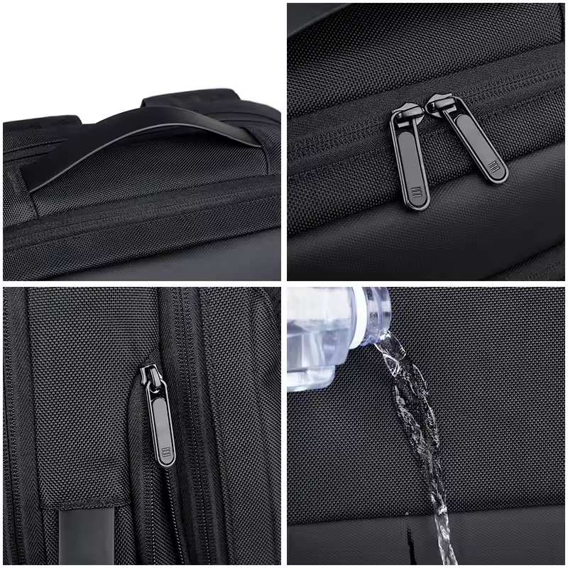 Unisex Large Capacity Multifunctional Fashion Waterproof Oxford Outdoor Travel Bag Zipper Closure Polyester Laptop Backpack