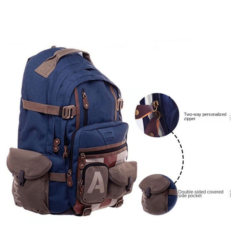 Wholesale Custom Waterproof Laptop Bags backpack Marvel superhero 4 Captain Marvel Backpack Peripheral Student Schoolbag
