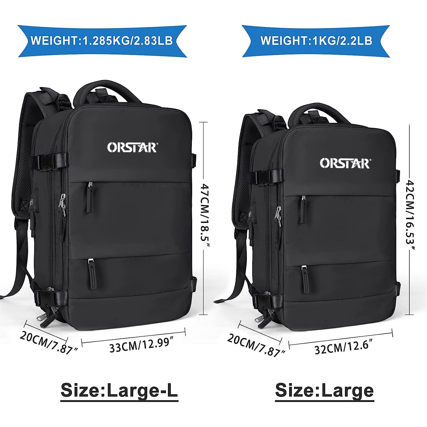Large Capacity Airplane Cabin Backpack USB Charger Travel Laptop Backpack 2024 Thread Zipper Bag Waterproof Bag Polyester Unisex