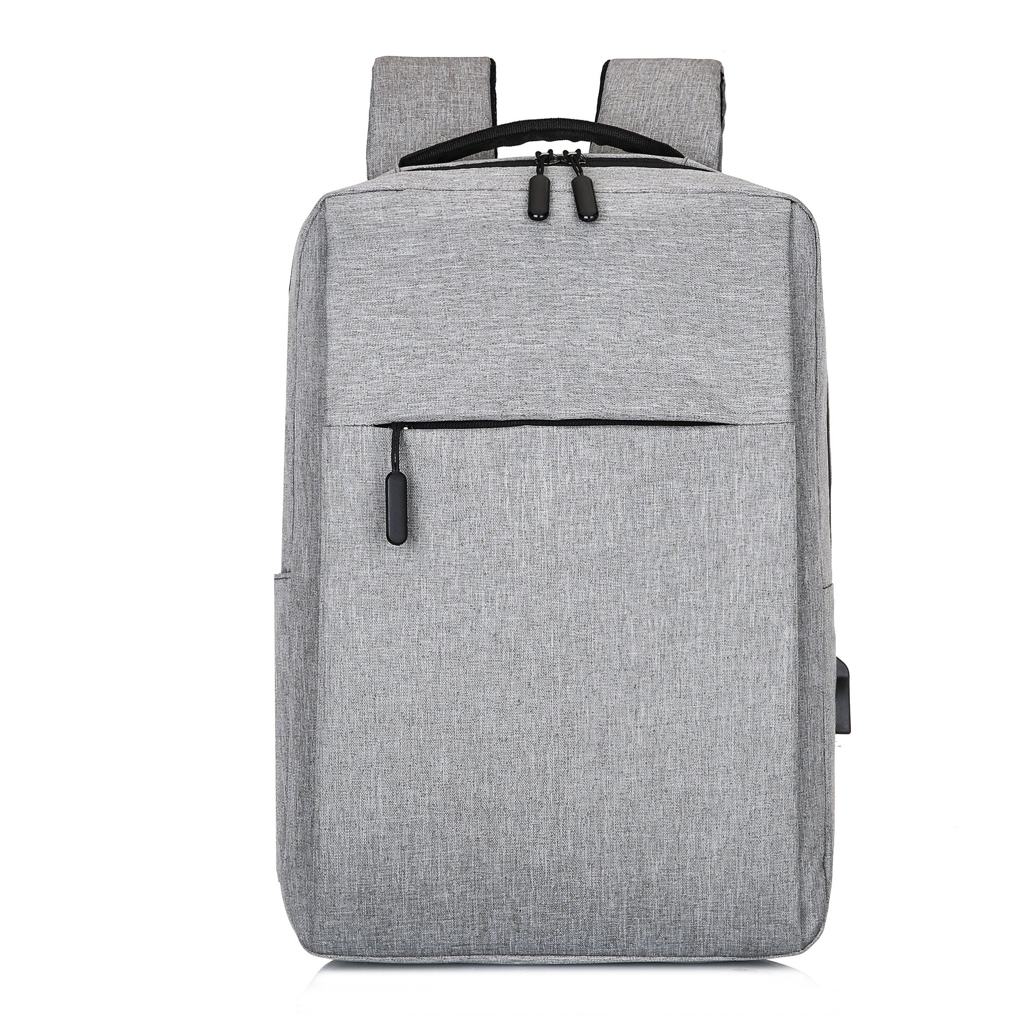 New Design Black Oxford Mens USB Charger College School Business Back Pack Laptop Bags Backpack