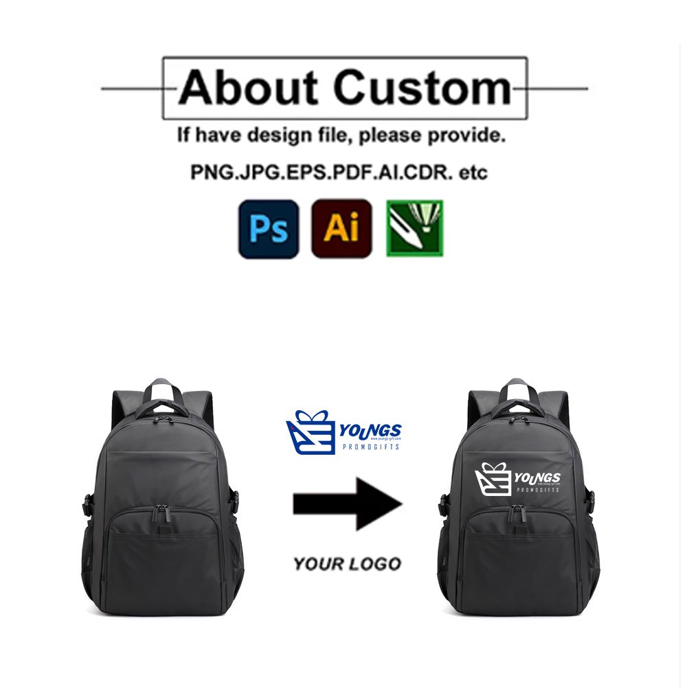 Personalized Business Bag Laptop Backpack with Custom Logo for Daily Commute Travelers