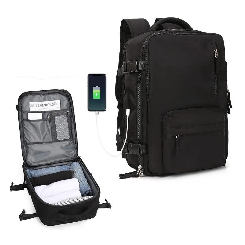 Fashion Waterproof College School Work Daypacks Bookbag Business Laptop Backpack for Women 15.6 Inch Laptop Bag with USB Port