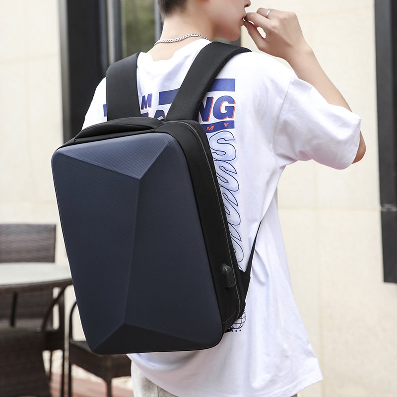 Marksman Custom Anti Theft Waterproof Nylon EVA Business custom Laptop Backpack With USB Charging Port For Men