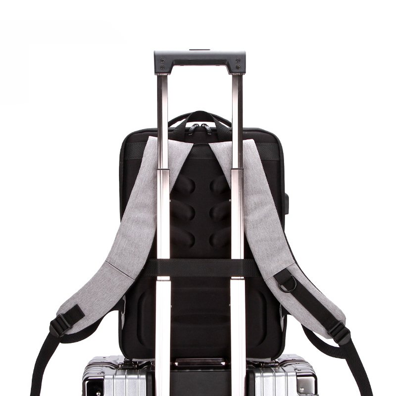usb port charging anti-theft laptop backpack for men outdoor business waterproof material