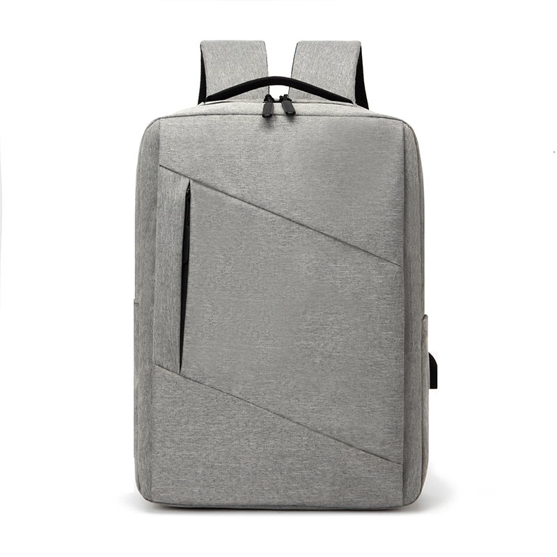 Fashion waterproof business travel laptop backpack with USB charging port college student computer bag