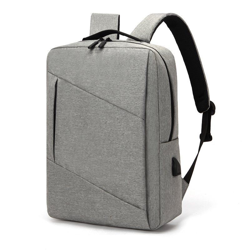 Fashion waterproof business travel laptop backpack with USB charging port college student computer bag