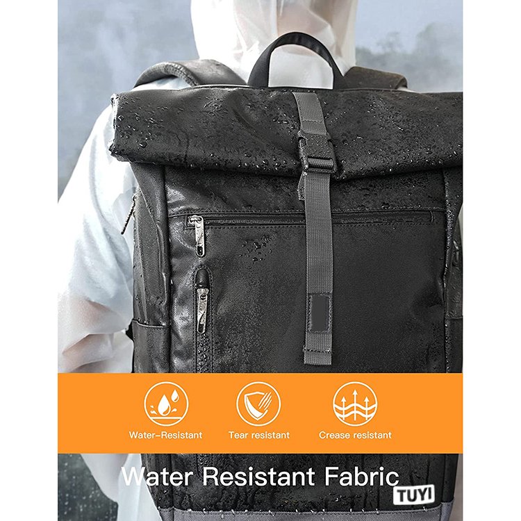High Quality Laptop Backpack Bag For Men 17 Inch Splash-proof Antitheft Roll Top Rucksack For Cycling,Business