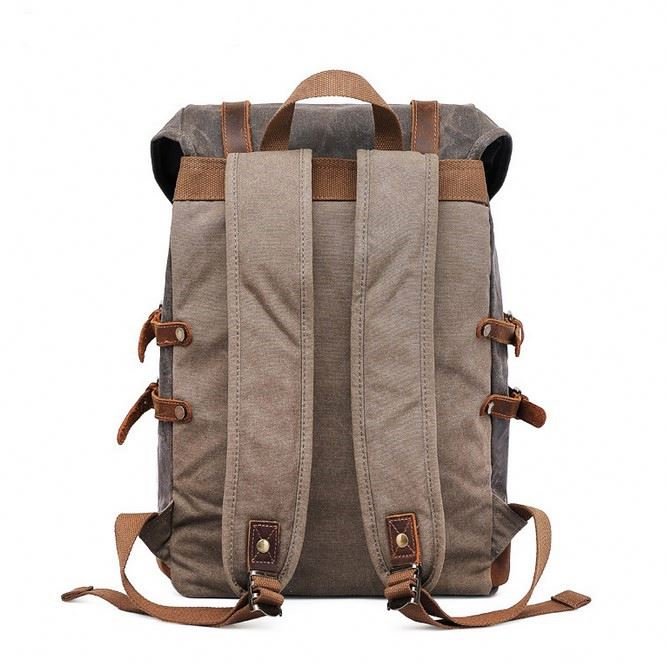 best selling custom casual sports canvas mochilas backpack with laptop compartment