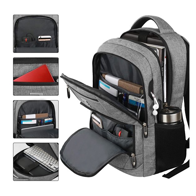 Factory Hot Sell Anti Theft Custom USB Charging RPET Notebook Bag Business Laptop Backpack