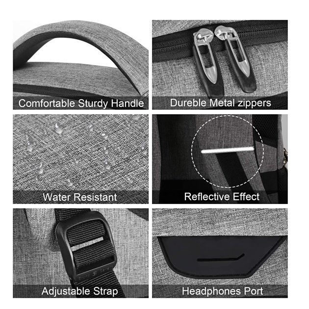 Factory Hot Sell Anti Theft Custom USB Charging RPET Notebook Bag Business Laptop Backpack