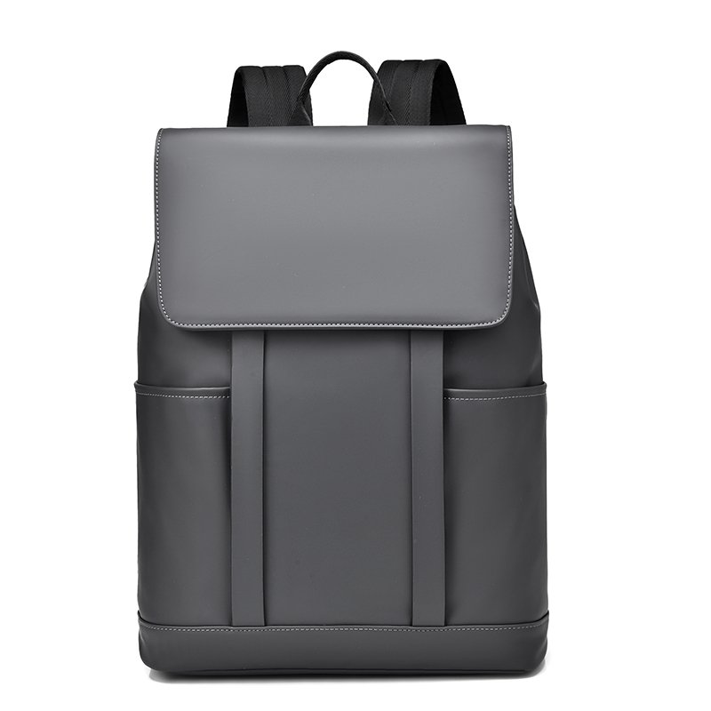 Retro simple business PU waterproof wear-resistant laptop backpack Men's backpack suitable for daily work out