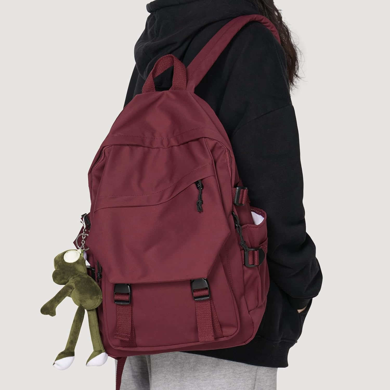 Lightweight Water-Resistant College Laptop Backpack for Men Women Casual Daypack High School Middle School Travel Sports Bookbag
