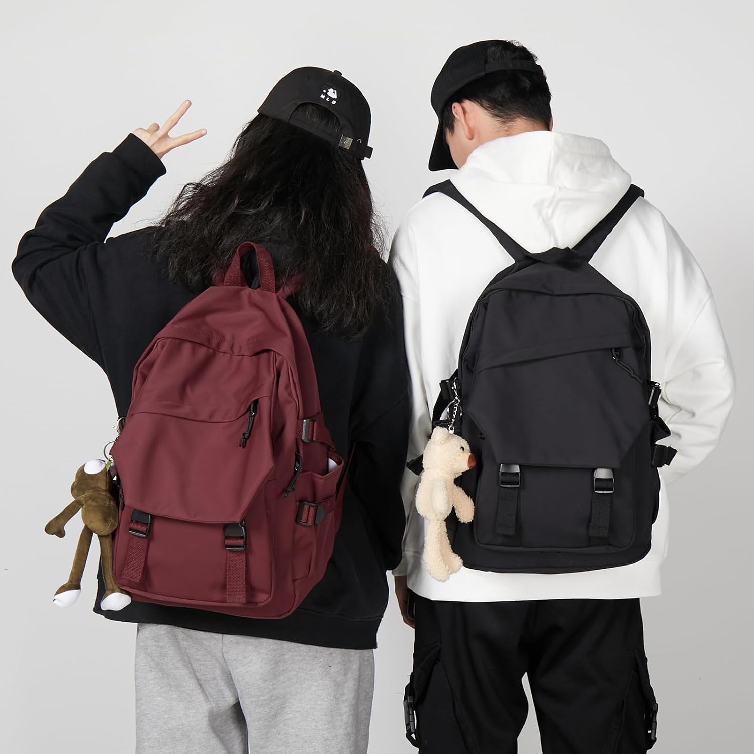 Lightweight Water-Resistant College Laptop Backpack for Men Women Casual Daypack High School Middle School Travel Sports Bookbag