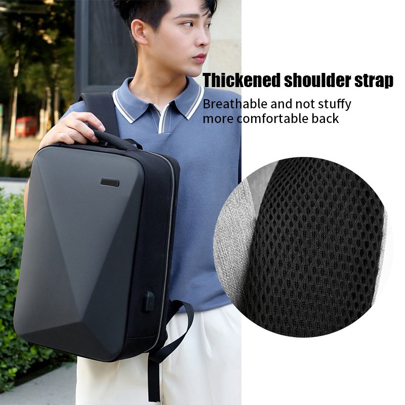 USB Charger Backpack Anti Theft Smart Laptop Backpack Bag Large Capacity Multifunction Nylon Pink Soft Fashion Black Waterproof