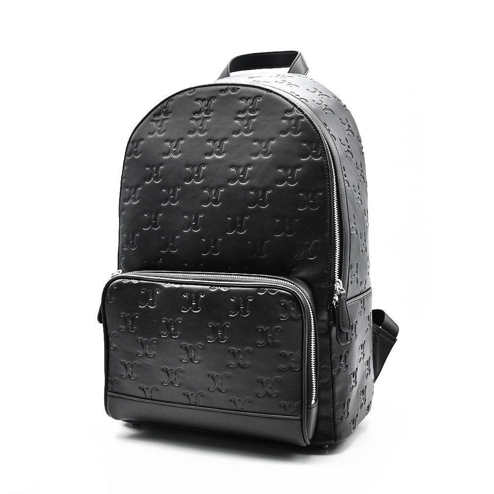 Custom New Style Mens Black Genuine Real Cow Leather Backpack Fashion Office Business Laptop Backpack
