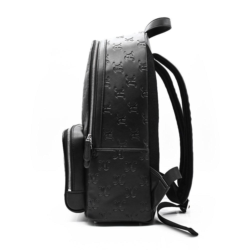 Custom New Style Mens Black Genuine Real Cow Leather Backpack Fashion Office Business Laptop Backpack