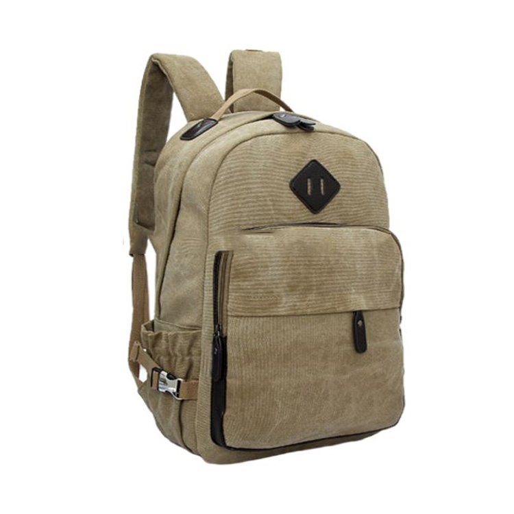 Evercredit Wholesale Large Capacity Custom Logo Teenager School Durable Canvas Laptop Backpack duffle bag Student Bag Waterproof
