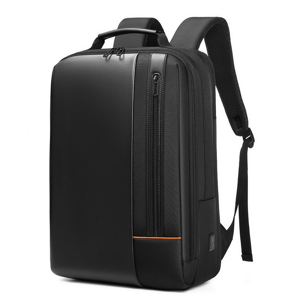 Waterproof High Tech Backpack with USB Charging Port Travel Laptop Backpack Fits 17.3 Inch Notebook Business Backpack for Men
