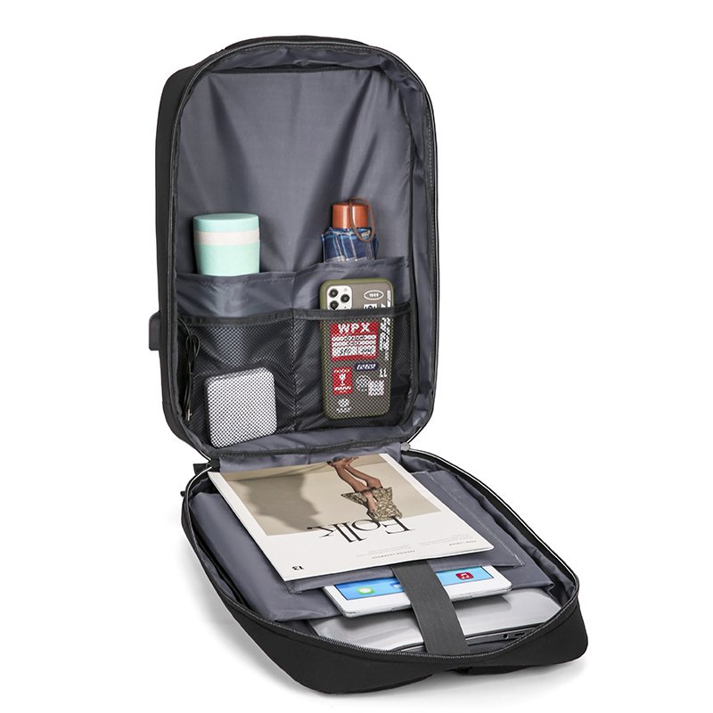 2023 fashion style and polylaminate ergonomic design and multicolor USB charging and waterproof laptop backpack