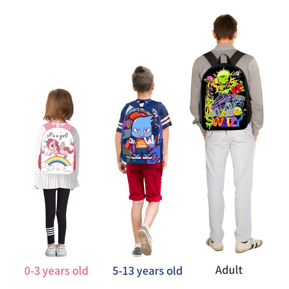 Custom Made Backpacks Sublimation Blank Kids School Bag for Children