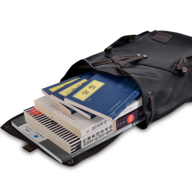2022 Designer men women outdoor black business pu leather waterproof travel laptop college school usb charger backpack bag