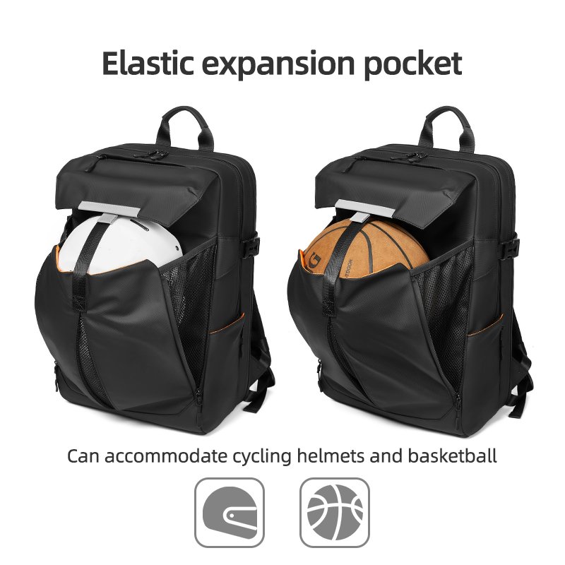Waterproof Oxford Black Casual Sports Backpack Badminton Racquet Sports Backpack Baseball Basketball Pickleball Racket Bag