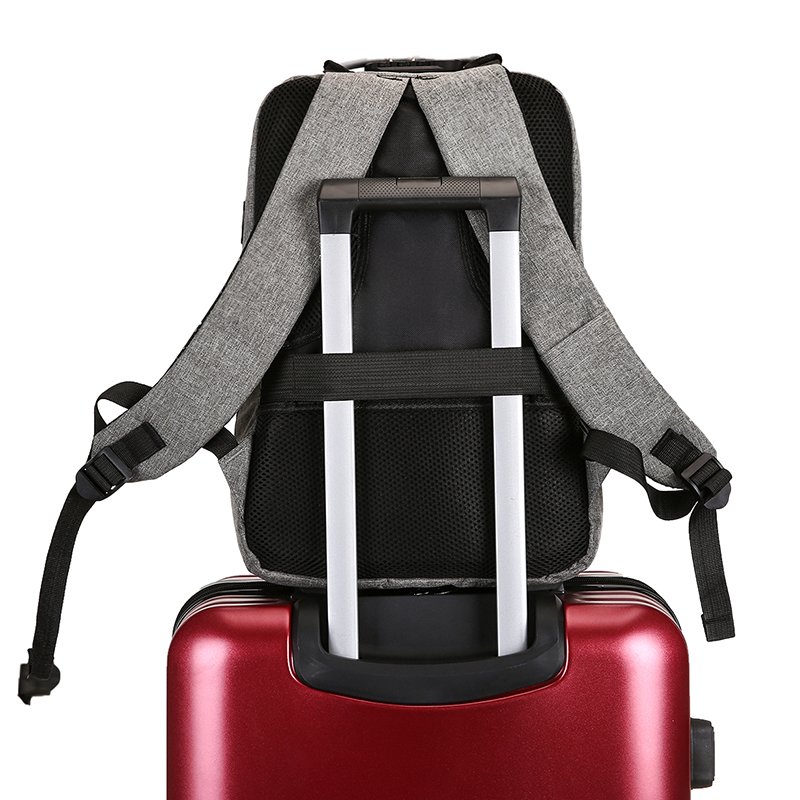 Custom Logo waterproof computer Schoolbag Anti-theft Men's Mochilas Teenager travel Laptop Backpack Bag With USB