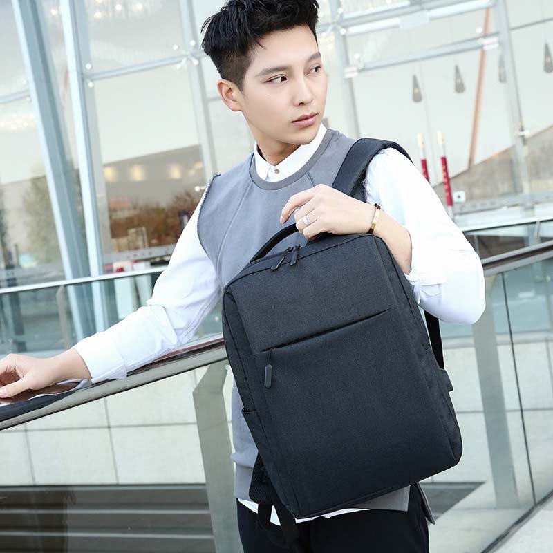 High Quality Print Logo Men College Anti Theft Water Resistant Travel Luxury Usb Bagpack Laptop Back Bag Pack