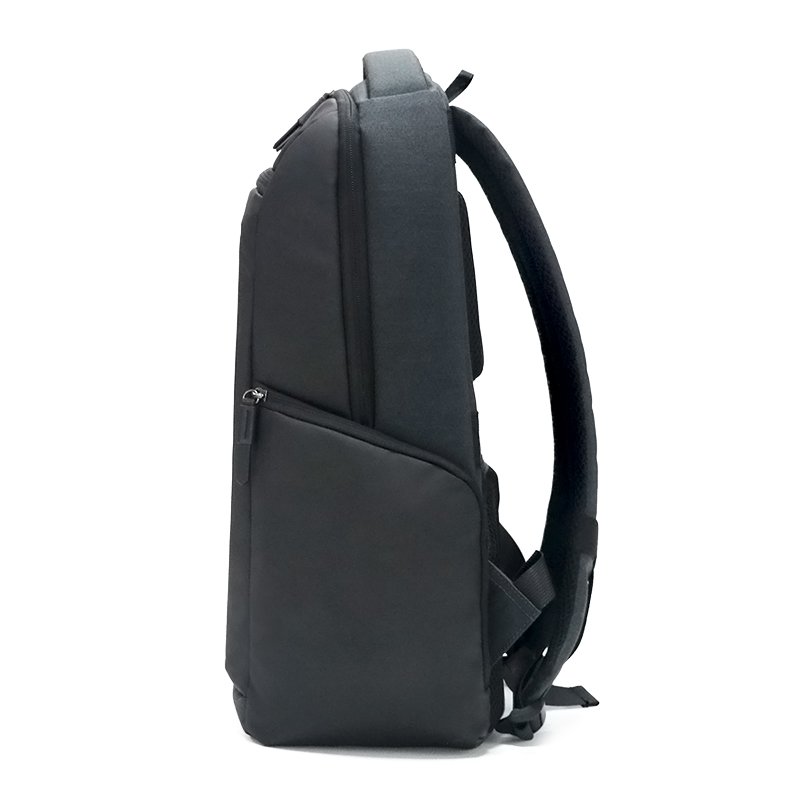 Water-resist Plastic Surface Oxford Solar Panel Backpack For Travel Customized Men Black Laptop Backpack With USB Charging Port