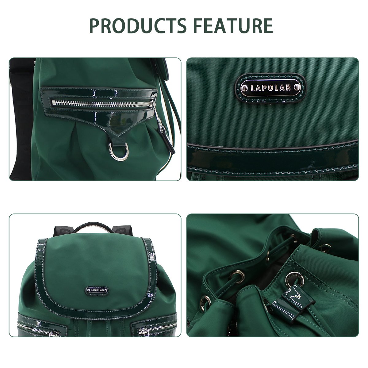 LAPOLAR Large Capacity Custom Logo Waterproof Laptop Backpack Travel Backpack Women Men Backpack School Bags
