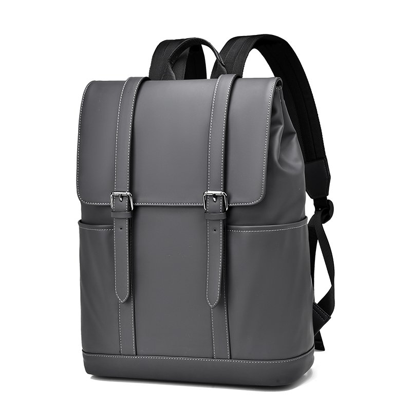 Fashion trend Luxury PU waterproof fabric travel laptop bag Men's backpack suitable for daily work and attendance