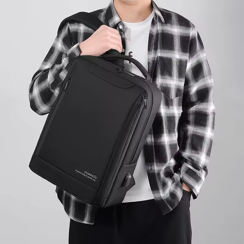 Factory Unisex Customized Oxford Scratch-proof Business Backpack School Backpacks Custom Smart Laptop Backpack
