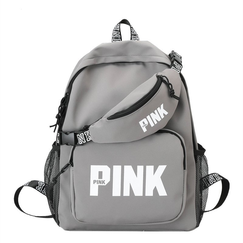 Custom Logo Pink Women's Travel Backpack School and Leisure Backpack with Fashionable Design for Young Girls